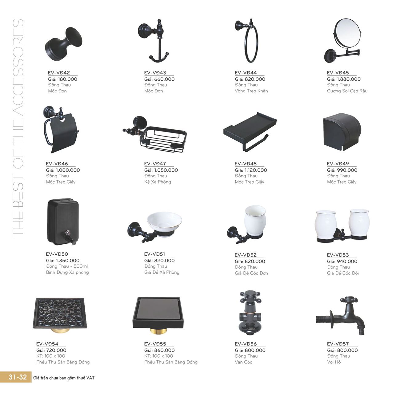 Thiết bị vệ sinh EVEREST Cổ Điển Catalogue và Bảng giá mới nhất /Page 